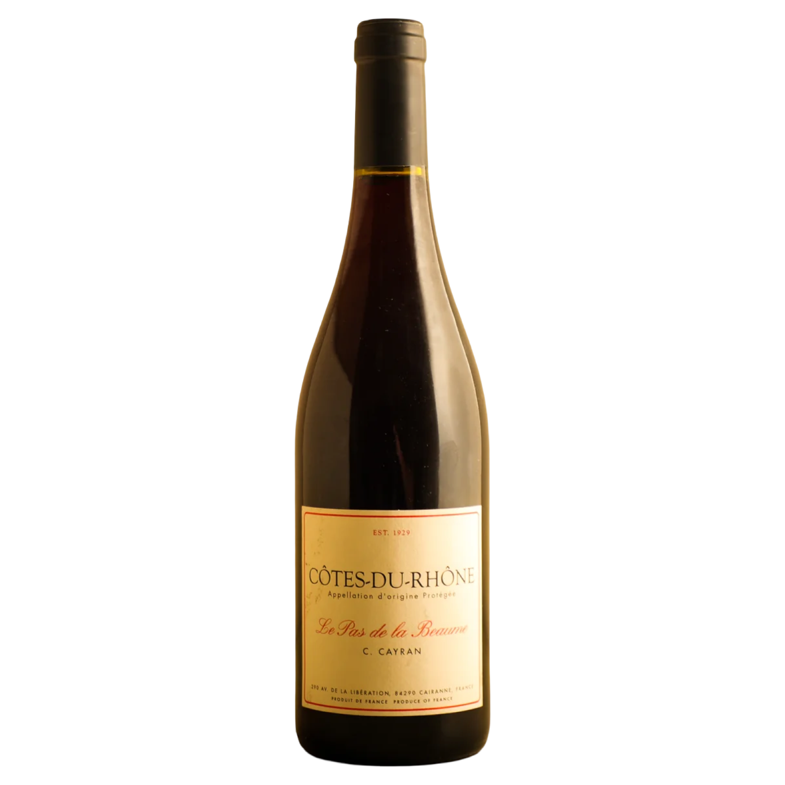 Camille Cayran Le Pas de la Beaume Cotes du Rhone 2022