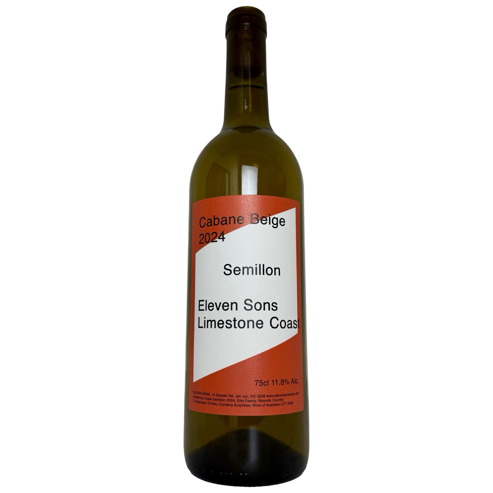 Eleven Sons Limestone Coast Cabane Beige Semillon 2024